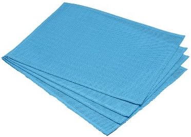 Casual Dining Blue Indoor/Outdoor Pack Of 4 Placemats 16in x 12in (40cm x 30cm)