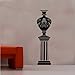 Produktbild Wandtattoo / Wandaufkleber, Motiv "Antike griechische Vase auf Säule", 2 Stück, schwarz, Large 40cm x 129cm