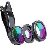 SKYVIK SIGNI 3 in 1 Mobile Camera Lens Kit, Super Wide Angle, 198 Fisheye, 15x Macro for All Smartphones