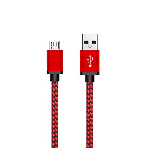 Micro USB Kabel Nylon, BeneStellar (3 Pack 3m) High Speed USB 2.0 A Male auf Micro B Synchronisations und Ladekabel für Android, Samsung, Huawei, HTC, Sony, Nexus, Xiaomi und mehr (Rot 3m) - 6