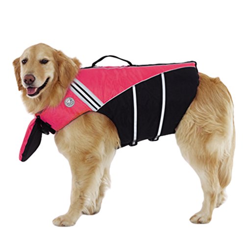 Preisvergleich Produktbild YiJee Haustier Kleidung Rettungsweste Dauerhaft Schwimmweste Schwimmtraining für Hunde Haustier Pink XL