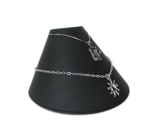 Schmuckbüste Dekobüste Schmuckdisplay in 2 Farben verwendbar Faltbar (H13) - 2