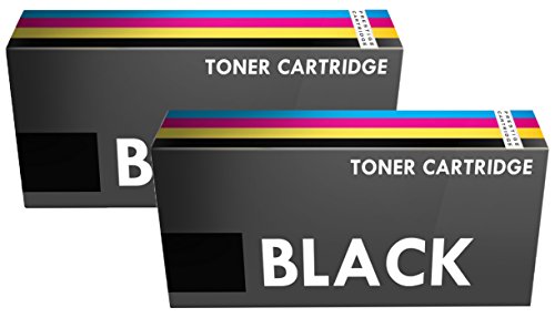 Prestige Cartridge CRG707 Cartouche de Toner d encre pour Canon i-SENSYS LBP-5000 LBP-5100 HP Colour LaserJet 1600 2600 2605 CM1015 CM1017 - Noir  Lot de 2