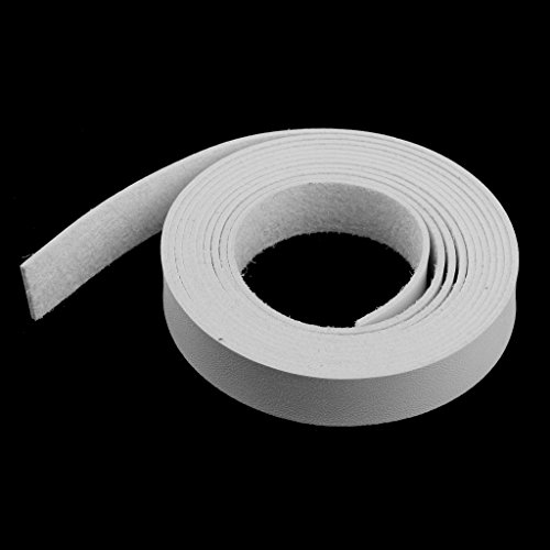 MagiDeal 2 Meter Lang DIY PU- Lederband Lederriemen Flach Bänder Streifen 15mm farbe auswahl – Weiß, 1,5cm x 2 meter - 9