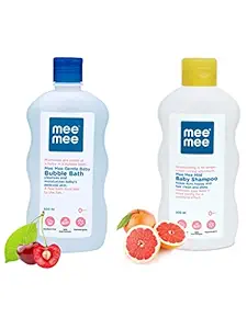 Mee Mee Gentle Baby Bubble Bath and Mild Baby Shampoo, 500ml