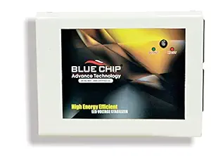 BLUECHIP 100% Copper TV Upto 72 inch Voltage Stabilizer for| Working Range: 90-280V | TV Set top Box & Home Theater | Automatic (3.2 A, Black - Gold) (100% Copper Working Range: 90-280V; 3.2 A)