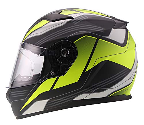 Unik - casco Integrale CI-24 Rider + pinlock30 Giallo XL Giallo FLUO
