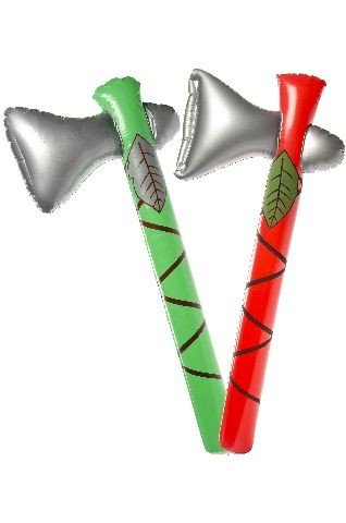 Partynelly® 8x Indianer TOMAHAWK zum aufblasen, Indianerparty, Wild West,