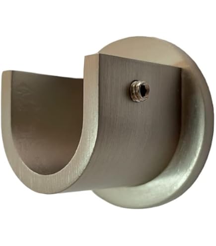 Supporto A Parete Per Tende Gardinia - Metallo Bianco, Per Aste Da 20mm, 12.1x10x0.1cm - Foto 7