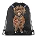 Produktbild Desing shop Scottish Highland Cow 3D Print Drawstring Backpack Rucksack Shoulder Bags Gym Bag for Adult 16.9"X14"