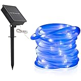 【Hohe Leistungsfähigkeit und lange Arbeitszeit】: Mit justierbarem Solarpanel können die Kugelfee-Fadenlichter Sonnenergie effizient absorbieren und in elektrische Energie umwandeln. Außerdem werden die solaren Lichterketten im Freien für 8-10 Stunden nachts arbeiten, nachdem sie 6-8 Stunden am Tag aufgeladen haben und die Helligkeit für die ganze Nacht genießen. Ersetzen Sie einfach die wiederaufladbare Batterie, wenn es nicht genug Sonnenschein gibt, dann wird es funktionieren.