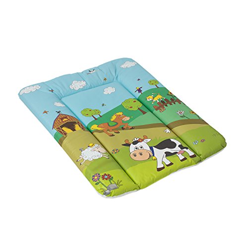 Fasciatoio morbido imbottito FUNNY FARM di OKT Kids colore: azzurro