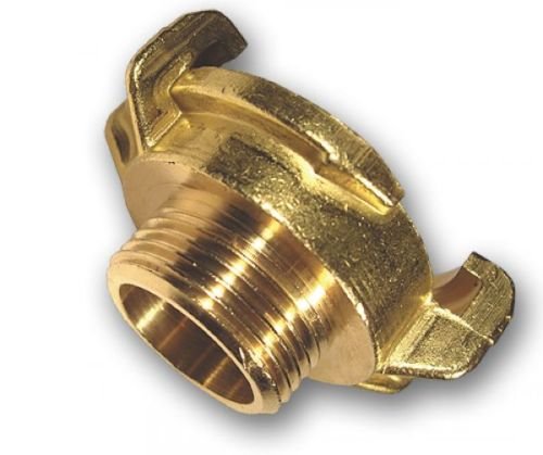 3 Stück GEKA Plus Messing Kupplungen mit 3/8" (Zoll) Außengewinde