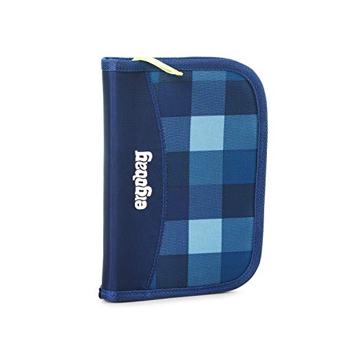 Preisvergleich Produktbild ERGOBAG KaroalaBär Federmäppchen, Blau Karo