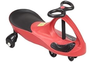 REXCO SWING CAR Ride ON Swivel Scooter Childrens Toy Kids Wiggle GYRO Twist & GO Xmas Gift (Red)