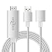 Produktbild Lightning to HDMI Adapter Kabel, ISWEES Lightning Digital AV auf HDMI 1080P HDTV Adapter Schnur Kabel für iPhone 7 7 plus 6s 6s plus 6 6 plus 5 5c 5s SE, iPad Air / Mini / Pro (Plug & Play),Samsung S7 S6 S5 S4 S3 S7/S6 Edge Note 3/4/5/6 - Weißer