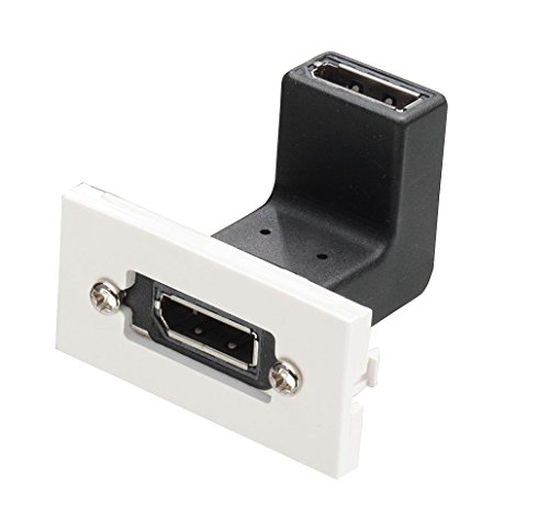 Lindy 60556 Display Doppelkupplung Snap-In Modul für Wanddosen schwarz