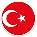 Produktbild 2 x 10cm/100mm Türkei Türkische Flagge Vinyl SELBSTKLEBENDE STICKER Aufkleber Laptop reisen Gepäckwagen iPad Zeichen Spaß #9128
