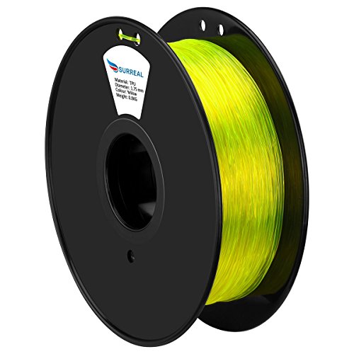 Surreal 3D filamento de la impresora - TPU Flexible 1,75 mm 800g - Transparente amarillo