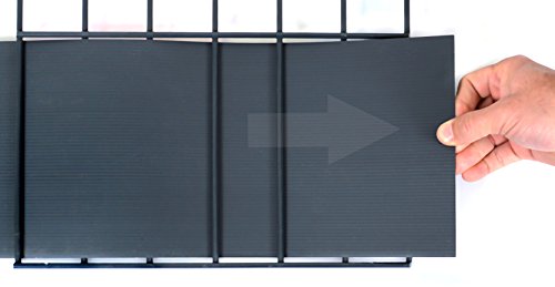 10 Stück, RAL 7016 ANTHRAZIT PREMIUM Sichtschutzstreifen, Maße: 2550x190x1,1 mm, Sichtschutz Windschutz Zaunblende Hart PVC Streifen zum Einflechten Kunststoff Doppelstabmatten Zaun Zäune Stahlgitterzäune Sichtschutz Streifen MADE IN GERMANY von Gartenwelt Riegelsberger - 4