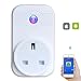 Produktbild azlife WiFi Smart Plug, intelligente Steckdose Schalter Funk Timer-Steckdose Fernbedienung Drehen auf/aus Elektronik über Smartphones IOS/Android App (weiß)