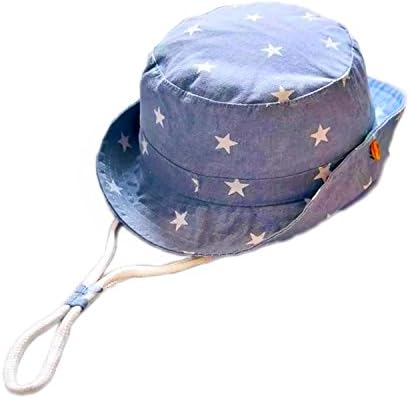 GAOU Baby Boys' Cotton Hat Sunhat Beach Hat Summer Outdoor UPF50+ With Adjustable Chin Strap Aged 6M-3Y