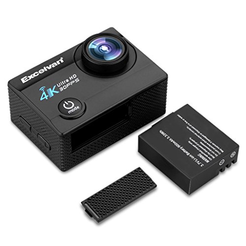 Excelvan Q8 Action Cam 2,0 " WiFi 30M Wasserdicht Sportkamera Actionkamera Full Color HD LCD-Display 4K 30FPS 16MP 170 ° Weitwinkel Linse 180°drehbar Zeitraffer Zeitlupe Action DV Sport Kamera für Android / IOS – Bild 4