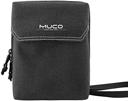 MUCO Neck Pouch Travel Security Wallet Passport Holder for Men and Women