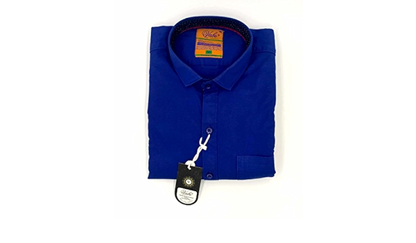 Buy vabe Royal Blue Shirt Regular fit 