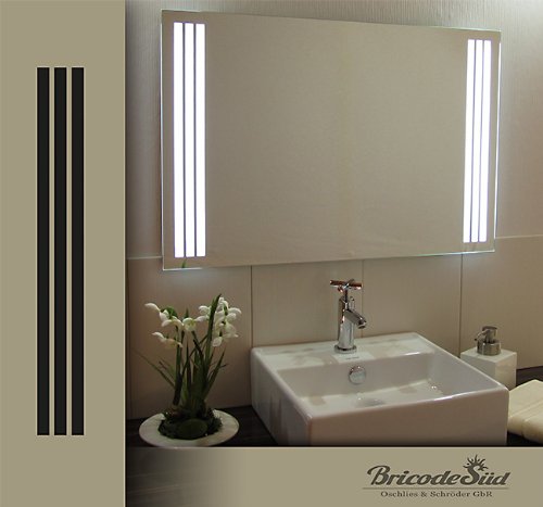 Bricode Süd 75x 50 LED Lichtspiegel & Badspiegel Clarius 18W warmweiß