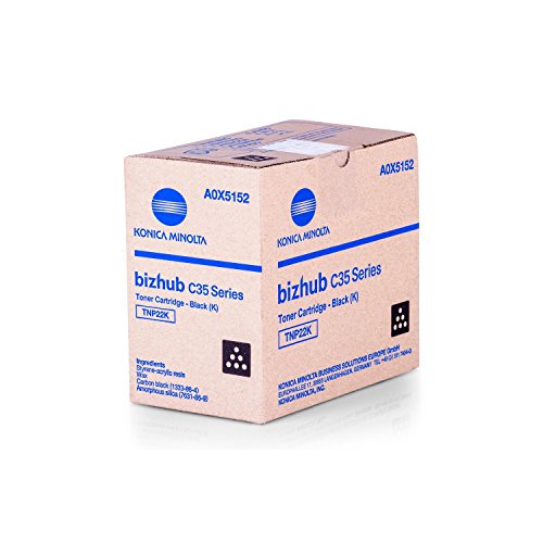 Original Toner passend für Konica Minolta Bizhub C 35 Konica Minolta TNP22K A0X5152 - Premium Drucker-Kartusche - Schwarz - 6.000 Seiten