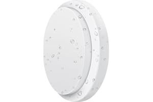 ANWIO 13W Aplique de Pared Exterior LED Impermeable Redondo, IP54 Plafón LED Techo de Blanco Neutro 4000K con 980lm, Lamparas de Techo para Baño Cocina Pasillo Garaje o Taller, Ø190*48mm.