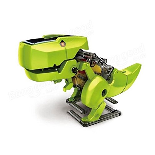 Tonsee DIY montieren 4 In 1 pädagogische Solar-Roboter Bohren Maschine Dinosaurier Insekt Kit - 3