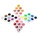 Anself 36 Color Nail Art Pigment Set UV Gel Polish Solid Glue