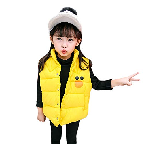 Preisvergleich Produktbild URSING Kinder Steppweste Baby Jungen Mädchen Ärmellos Mäntel mit Stehkragen Daunenweste Winterjacke Herbst Winter Bekleidung Waistcoat Kindermode Daunenweste Kinderwesten