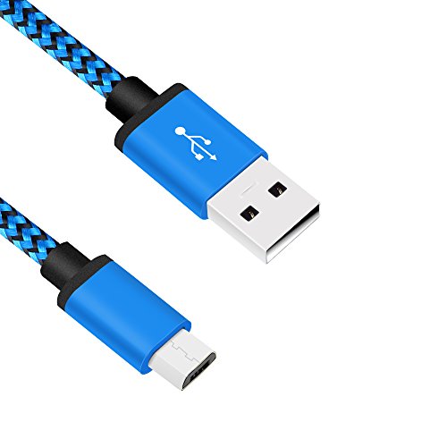 Micro USB Kabel Nylon, BeneStellar (3 Pack 3m) High Speed USB 2.0 A Male auf Micro B Synchronisations und Ladekabel für Android, Samsung, Huawei, HTC, Sony, Nexus, Xiaomi und mehr (Blau 3m) - 5