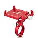 Produktbild GUB Universal Bike Fahrrad Motorrad Halterung für Handy, Smartphone, Navi usw. Rot