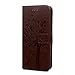 Produktbild Mlorras Hülle für Huawei P Smart 2019 / Huwei Honor 10 Lite, Geprägter Baum Leder Handyhülle Klappbares Brieftasche Schutzhülle Wallet Case Cover mit Integrierten Kartensteckplätzen Braun