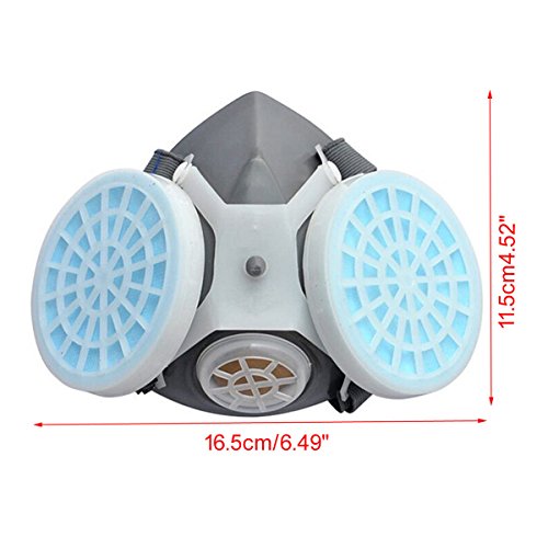 Latinaric New Sports Weiß Spray Respirator Gas Sicherheit Anti Staub Chemical Spray Maske - 4