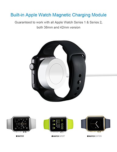  Apple MFi Certified  Apple Watch Cargador  OPSO Magnetic Cable de carga para Apple Watch   iWatch 38mm y 42mm - 3 3Feet  1 metro 