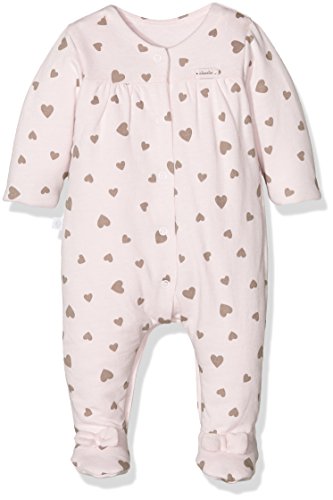 Absorba Baby Girls 0-24m Dors Bien Footies, Red (Peach), 0-3 Months (Manufacturer Size:1 Month)