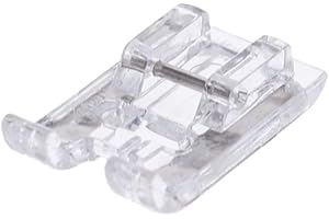 idovy ® - Prensatelas Snap-On Satén de 7 mm para Máquinas de Coser Alfa, Singer, Brother y Silvercrest para Puntadas Decorativas.. (7303W 7MM)