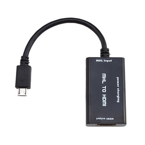 TOOGOO (R) Marke Micro MHL USB HDMI Adapter/ Konverter/ HDTV AV-Kabel fuer HTC Samsung Galaxy S2 schwarz