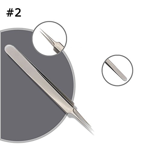 Pinkiou Akne Nadel Kit Blackhead Remover Werkzeug Edelstahl Set Nase Blackhead Skin Extractor mit Silber Metall Fall (5 Stück ein Pack) - 7
