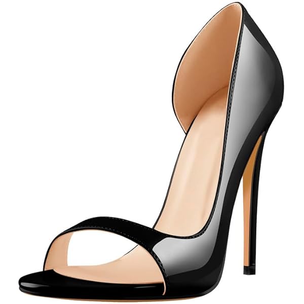 Mango lak slingback pumps met gesp blauw