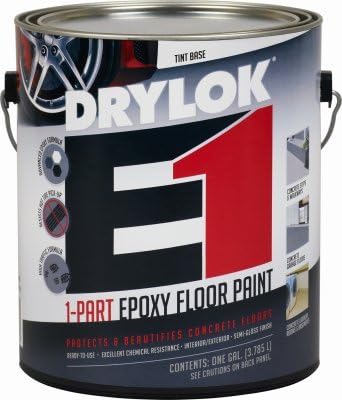 UNITED GILSONITE LAB 28413 Drylok E-1 Gallon Platinum 1 Part Epoxy Semi-Gloss Floor Paint by United Gilsonite Lab