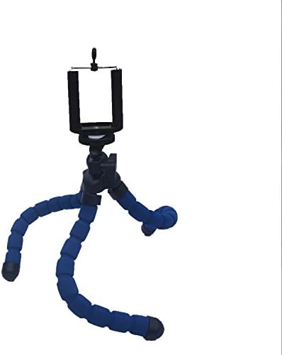 Lanzhd Tripod Mount Triangle Sponge Flexible Tripod with an Adjustable Phone Holder Stand iPhone 4 4s 5 5s 6 6+, Sumsung S3 S4 S5-Blue