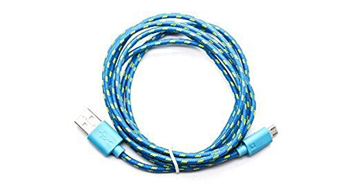 Hosaire Datenkabel Android USB Cable Mehrfarben Nylon Phone USB Kabel für Samsung, HTC, Sony Usw,1m,Blau