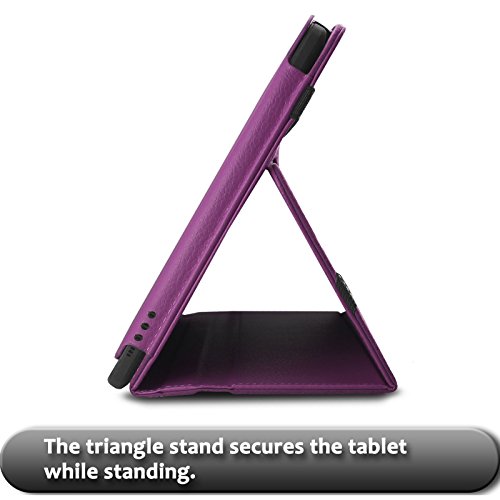 TrekStor SurfTab twin 11.6 Hülle Case -Infiland Slim Fit Folio PU-lederne dünne Kunstleder Schutzhülle Cover Tasche für TrekStor SurfTab twin 11.6 Volks-Tablet, 29,5 cm (11.6 Zoll 2in1 Tablet-PC) (mit Auto Schlaf / Wach Funktion,Tablet und Tastatur sind nicht entgehaltet) (Lila) - 7