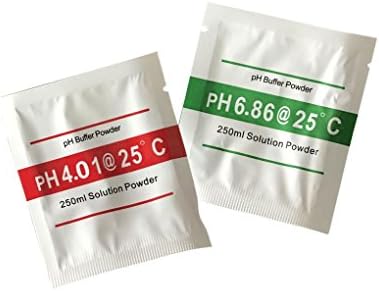 Coconut M 2pcs pH Meter Buffer Solution Powder Set,Quick and Easy pH Calibration 4.01,6.86 Calibration Powder,Suitable for Home,Industry